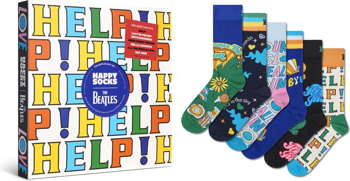 Immagine prodotto Happy Socks The Beatles 6-Pack Socks Gift Set (confezione da 6, 36 - 40)