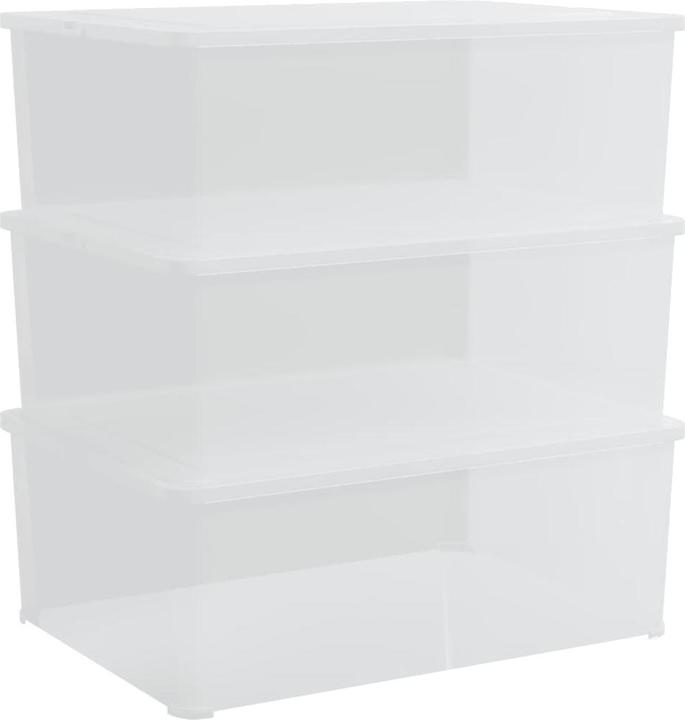 Actual product image vidaXL Aufbewahrungsboxen 6 Stk. Kunststoff 10 L Stapelbar (37 x 26 x 13 cm, 10 l)