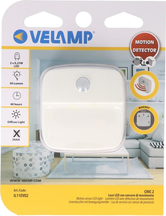 Actual product image Velamp IL 11 EV 02 LED luminaire with motion detector