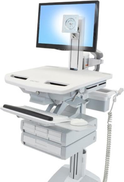 Ergotron Trolley voor LCD-scherm/Keyboard/Muis/CPU/Notebook/Barcode Scanner - Medisch