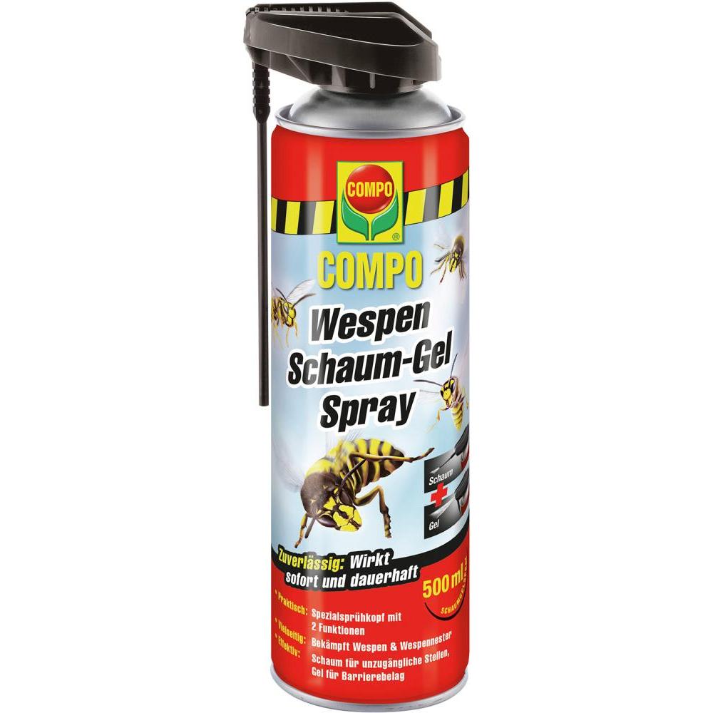 Compo, Tiervertreiber, Wespen Schaum-Gel Spray, 500 ml Spraydose (500 ml)