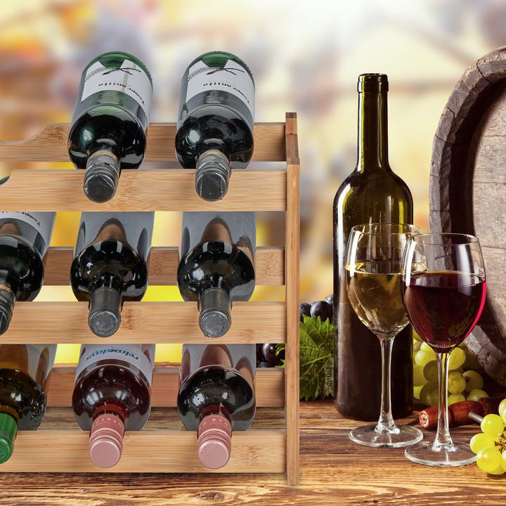 Image du produit Relaxdays Casier à vin (45 x 23.5 x 30 cm, 12 Fl.)