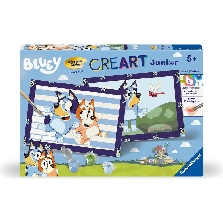 Ravensburger CreArt - Malen nach Zahlen 23984 - Bluey - Kinder 5 - 7 Jahre