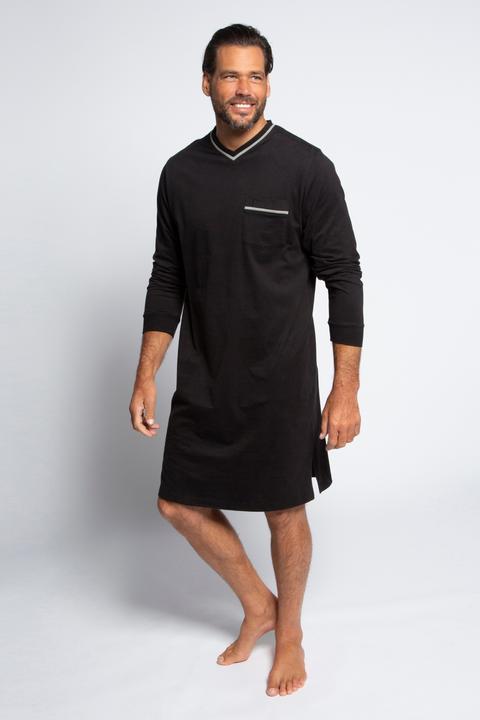 Produktbild JP1880 Nachthemd, Homewear, uni, Langarm, bis Gr 8XL (4XL)