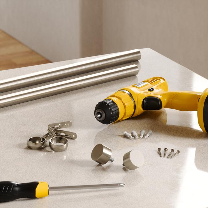 Actual product image Umbra Cappa curtain rail 92-168 cm, silver