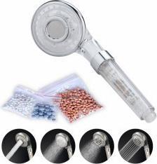Produktbild NoName Duschdüse mit Mineralsteinen (4 Strahlarten)