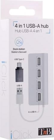 Produktbild T'nB TNB Hub 4 Ports USB 2.0 Selfpowered (USB-A, 4 Ports)