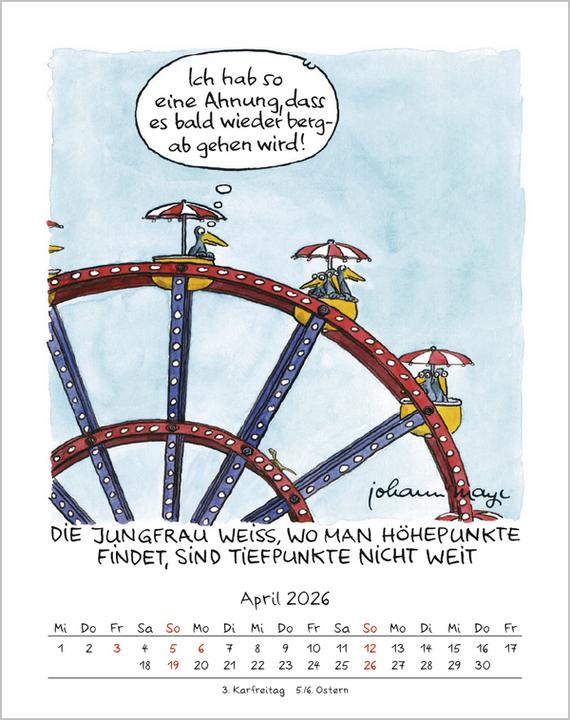 Actual product image Jungfrau 2026 (19 x 24 cm)