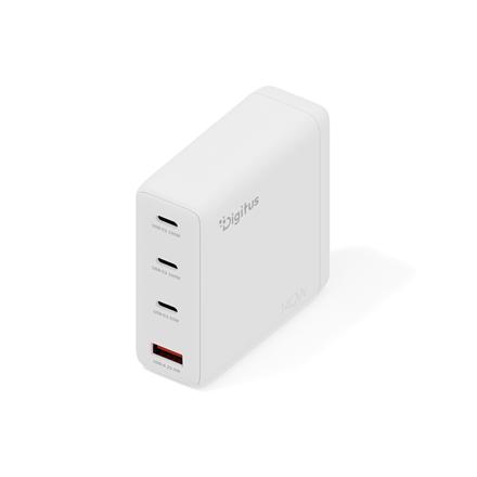 Actual product image Digitus USB GaN Charger 140W, 3x USB-C, 1x USB-A (140 W, 4 ports)