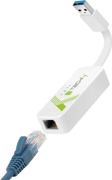 Produktbild Techly IDATA USB-ETGIGA-3A Ethernet (USB, RJ45 Gigabit Ethernet (1x))