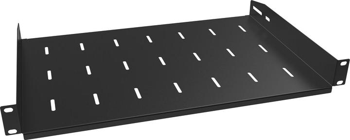 Produktbild Stalflex Rack Shelf 19" 1U, 300mm, Black S-RSF19-1U-300B