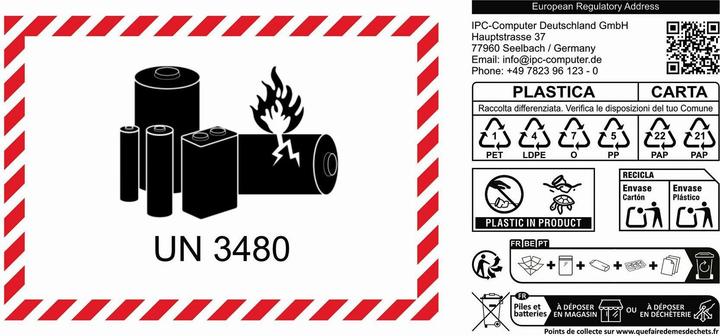 Immagine prodotto IPC C7J70 (4 cubicoli, 8800 mAh)