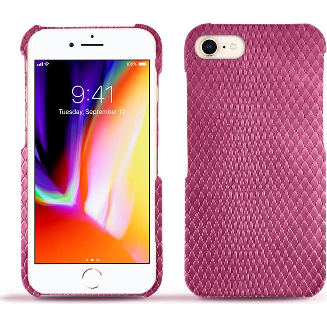 Noreve Lederschutzhülle (Apple iPhone 8), Smartphone Hülle, Rosa