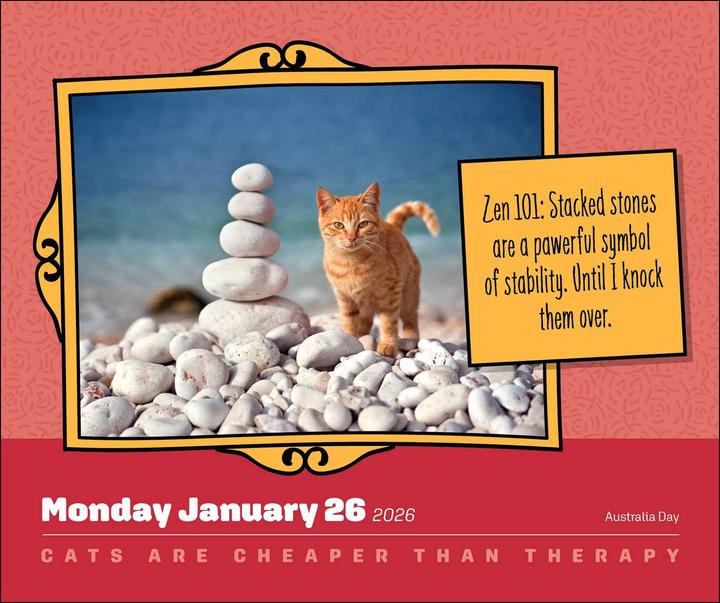 Produktbild Cats Are Cheaper Than Therapy 2026 Day-to-Day Calendar