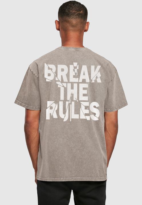 Produktbild Merchcode Break The Rules 2 Acid Washed Oversize Tee - 118129 (3XL)