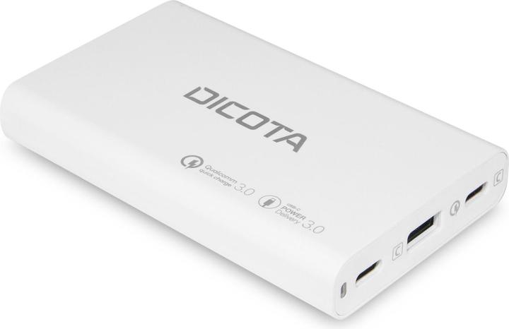 Dicota Desktop 3-Port Charger (65W) white (65 W, 3 Ports)