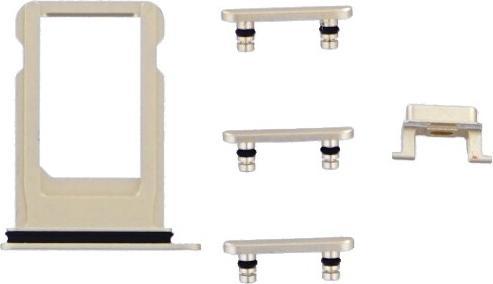 Actual product image OEM Replacement iPhone 7 Back Gold, without Logo (iPhone 7)