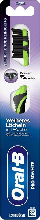 Actual product image Oral-B Pro-3DWhite Aktivkohle 40 Medium Handzahnbürste (1x)