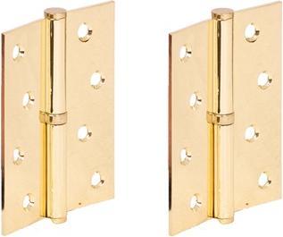 Haushalt SCHARNIERDEUR 100X75X2,5 PB MESSING-PLAAT