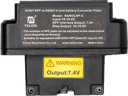 Immagine prodotto Fxlion Nano V-Mount a piastra NP-F (7,4V) (Accessori video vari)