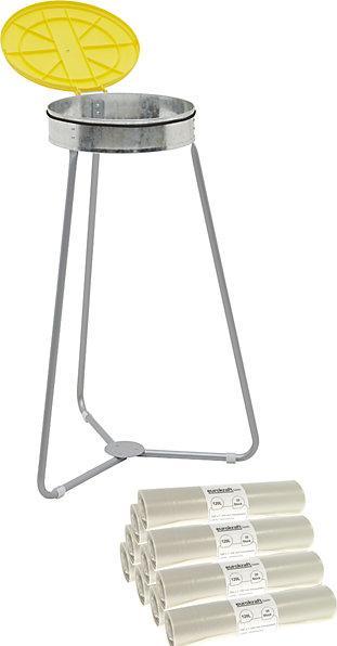 Produktbild eurokraft basic Müllsackhalter mit Abfallsäcken (120 l)