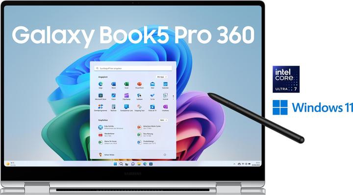 Productafbeelding Samsung Galaxy Book5 Pro 360 (16", Intel Core Ultra 7 258V, 32 GB, 1000 GB, DE)