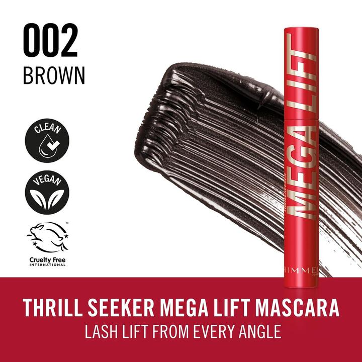 Actual product image Rimmel London THRILL SEEKER MEGALIFT Wimperntusche #002 -Braun 12,5 ml (002 Black-brown)