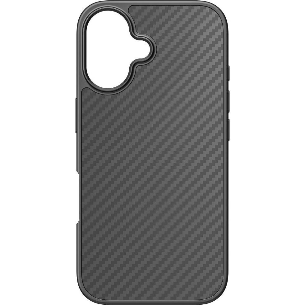 Black Rock Robust Carbon (Apple iPhone 16), Smartphone Hülle, Schwarz