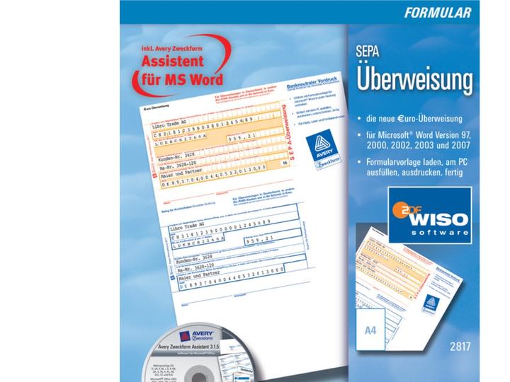 Produktbild Avery Sepa-Überweisung (100x)