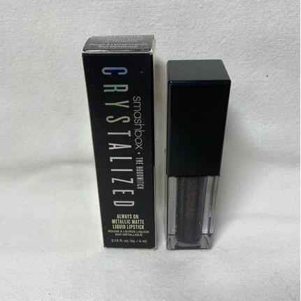 Actual product image Smashbox Crystalised Always on Metallic Matte Lipstick Dark Crystal 2102 (Dark Crystal)