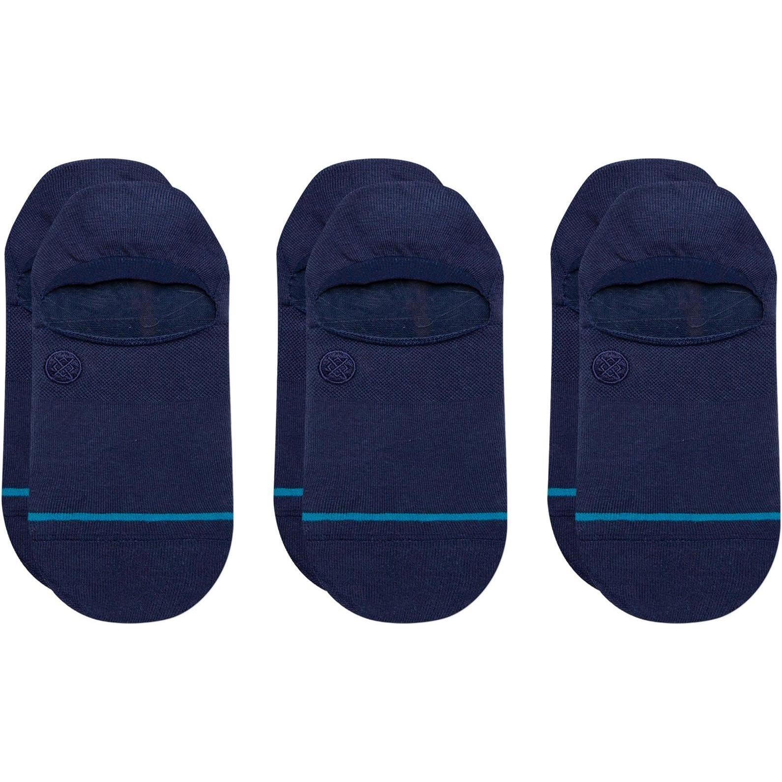 Thumbnail - Stance, Herren, Socken, Socken Icon No Show Dark Navy 3er-Pack, Blau, (3er Pack, 38 - 42)