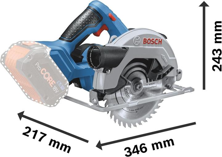 Actual product image Bosch Professional GKS 18V-57 G