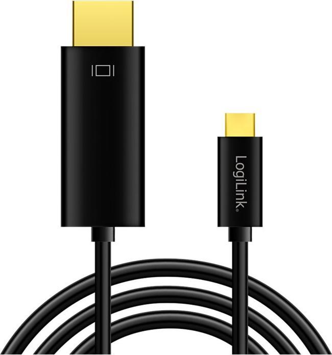 Produktbild LogiLink USB Typ C — HDMI (Typ A) (3 m)