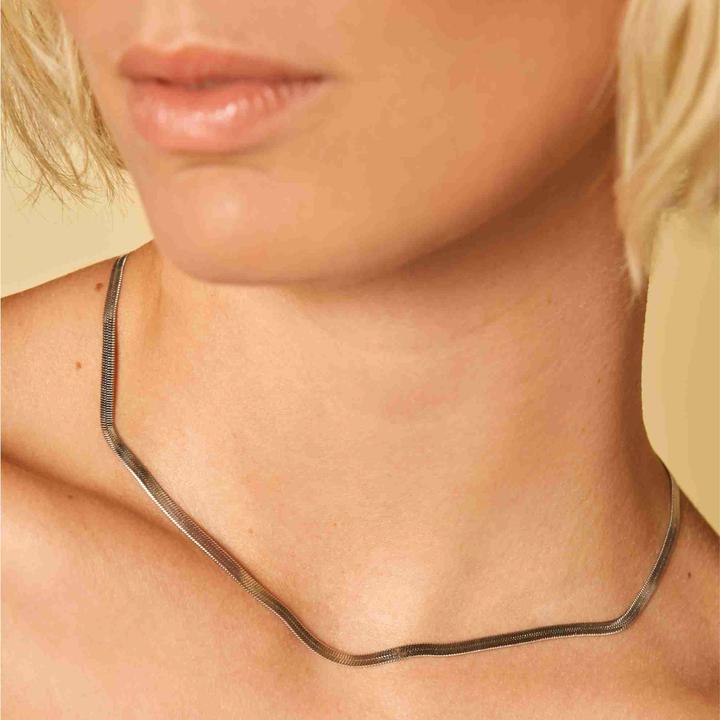 Produktbild Rosefield Essentials Halskette (Rhodium plattiert Edelstahl 316L)
