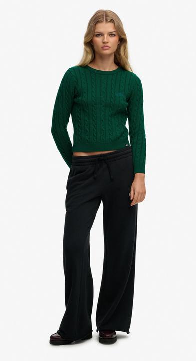 Produktbild Superdry Feinstrickpullover mit Zopfdesign, Rundhalsausschnitt, Damen (M)