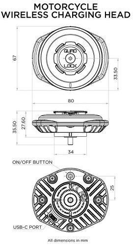 Produktbild Quad Lock Weatherproof Wireless Charging Head V3