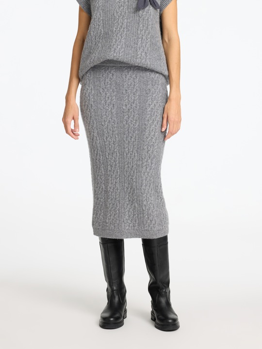 Image du produit Selected Femme Jupe midi en tricot torsadé (L)
