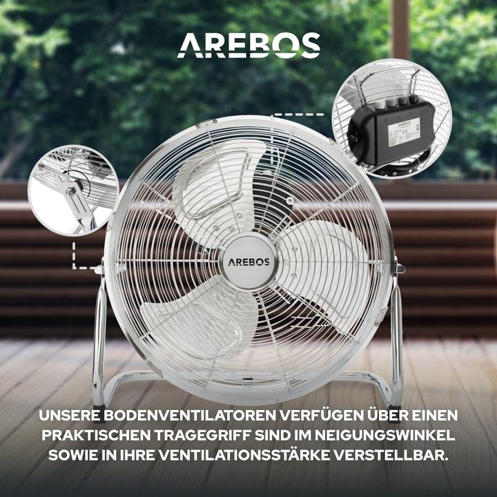 Image du produit Arebos Ventilateur de sol (59 dB)