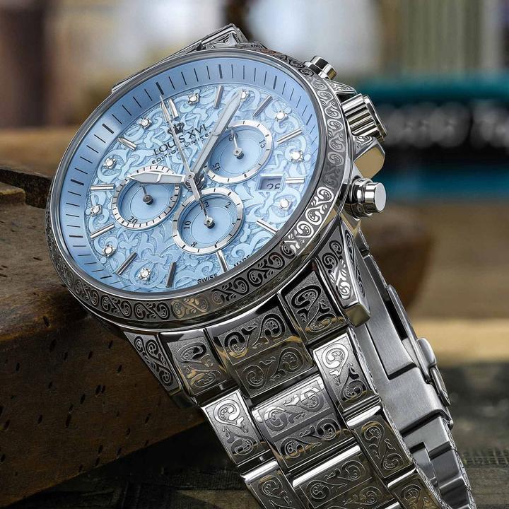 Produktbild Louis XVI LXVI1823 Herrenuhr Palais Royal 2.0 Chrono Limited Diamant 43mm 5ATM (Chronograph, 43 mm)