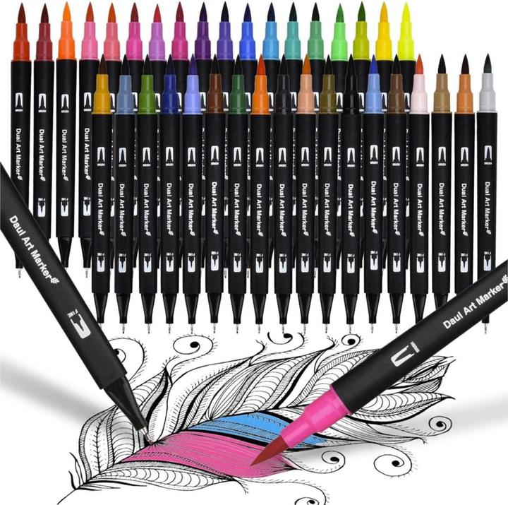 Produktbild I Am Creative Doppelspitz Dual Brush Pen (Bunt, 36 x)