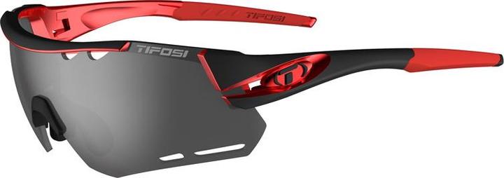 Tifosi Unisex Alliant Interchangeable Lenses Sunglasses, Black/Red, One Size (Black, Red, Black, Red)