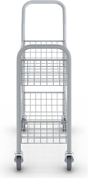 Produktbild eurokraft pro Postverteilwagen, 2 Ladeflächen, Tragfähigkeit 200 kg (38 x 89 x 101 cm)