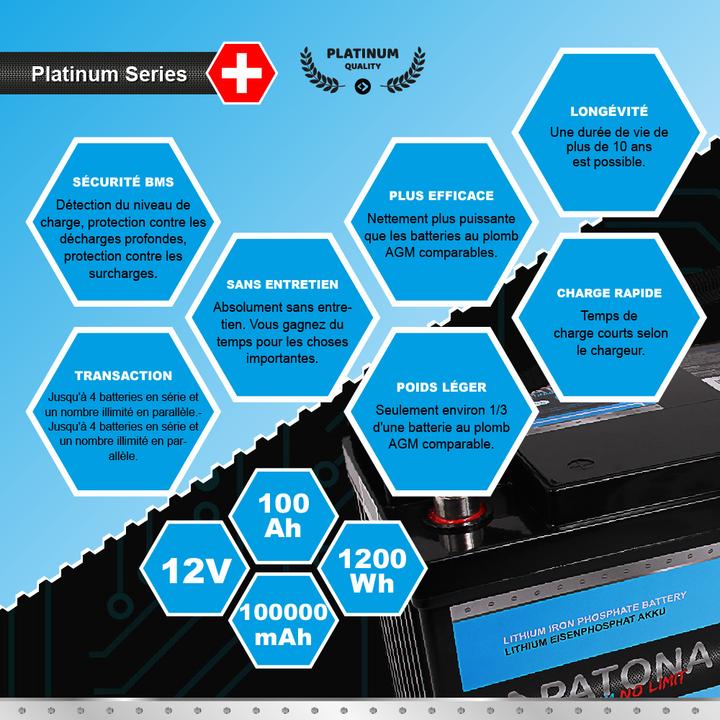 Produktbild Patona Platinum (12 V, 100 Ah)
