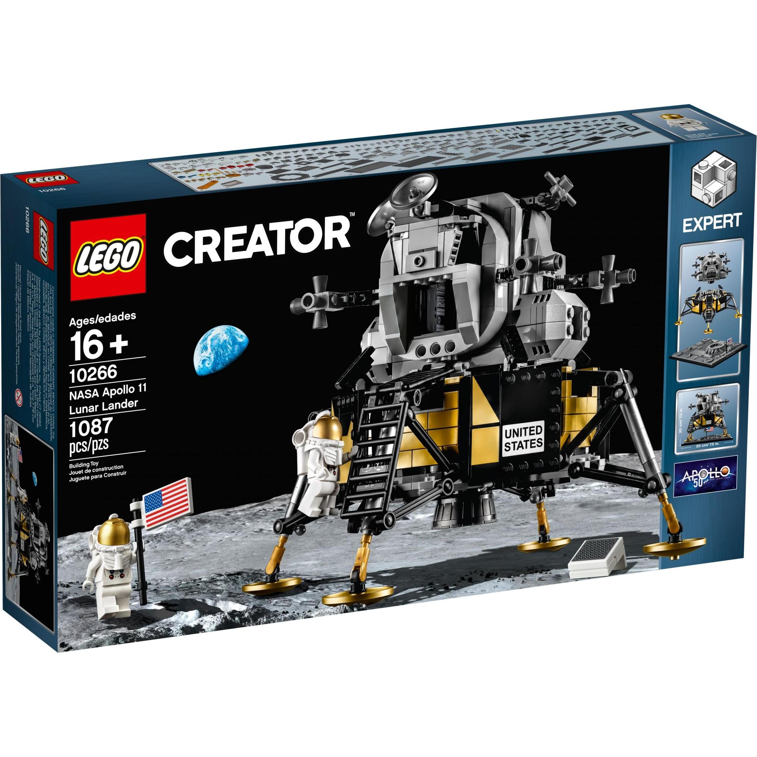 LEGO Creator Expert End-Of-Live Set NASA Apollo 11 Mondlandefaehre - 10266 NEU! Teile 1087x (10266)