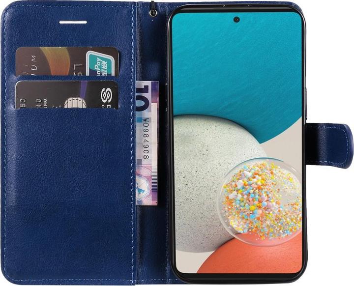 Produktbild Cover-Discount Galaxy A53 5G - Leder Etui Hülle dunkelblau (Samsung Galaxy A53 5G)