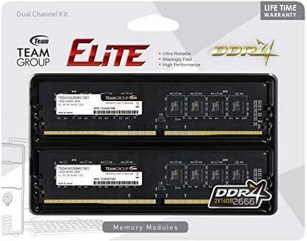 Actual product image Teamgroup MEMORY DIMM 16GB PC21300 DDR4/TED416G2666C1901 TEAM (1 x 16GB, 2666 MHz, DDR4-RAM, DIMM)