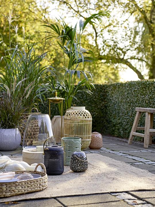 Produktbild Bloomingville Lantern, Green, Stoneware (1 x)