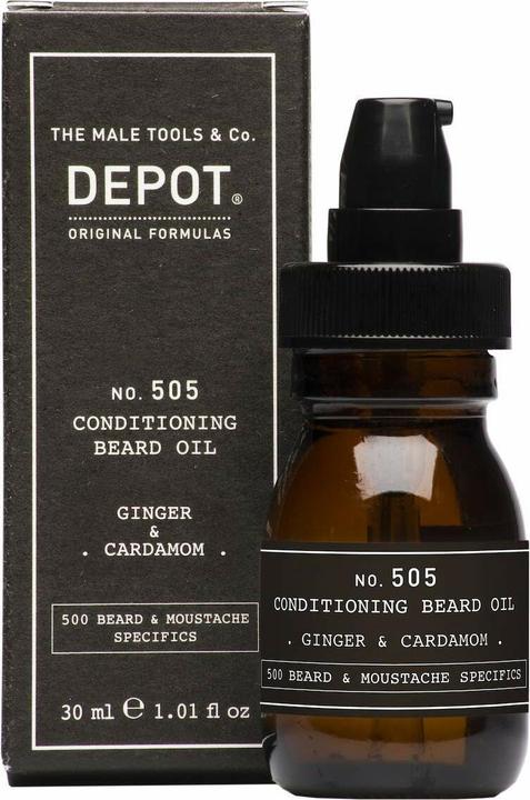 Depot No. 505 Conditioning Beard Oil - Ginger & Cardamom 30 ml Huile à barbe (30 ml)