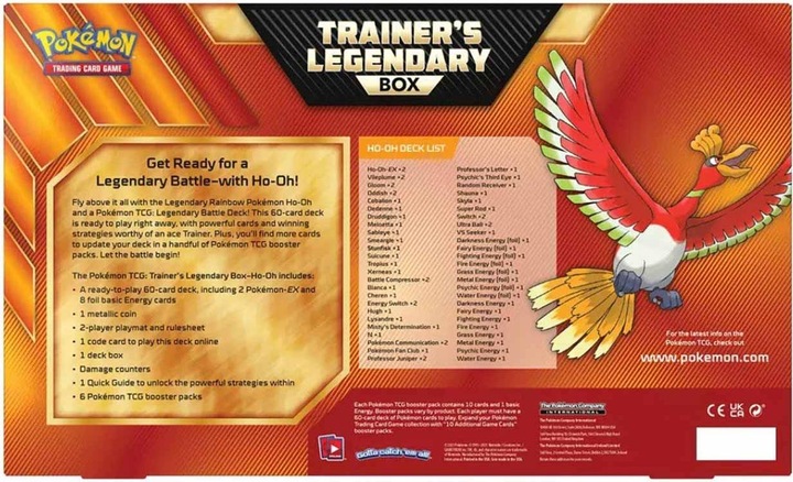 Actual product image Pokémon Trainer's Legendary Box Ho-Oh - EN (English, Box Set & Collection)