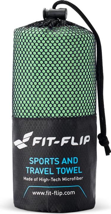Actual product image Fit-Flip Mikrofaser Handtuch schnelltrocknend mit Tasche 80x160cm (80 x 160 cm)